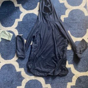 Athleta navy hoodie pull over